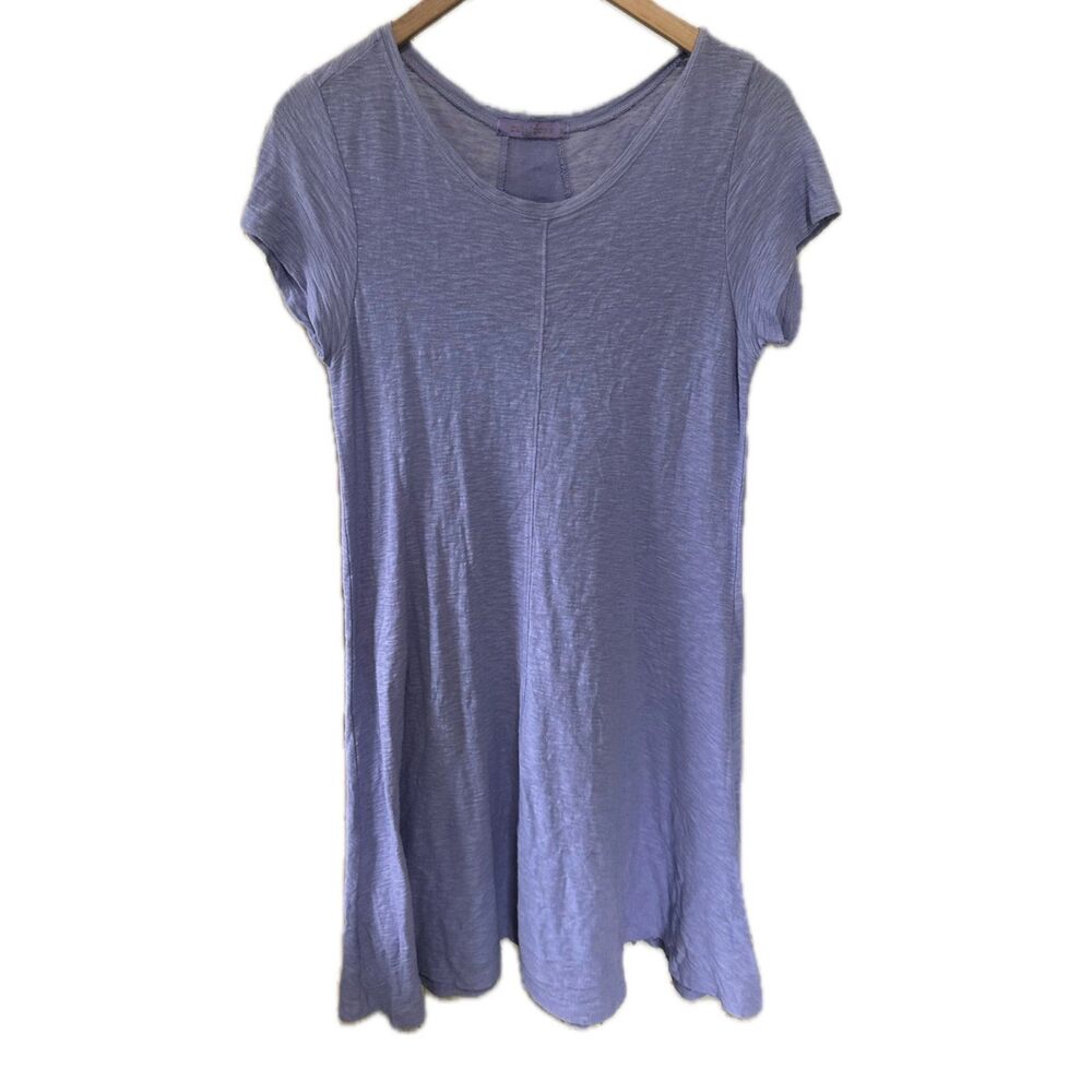 Cut Loose Women's Linen Cotton Blend Periwinkle Non Toxic Dye A Line Dress S